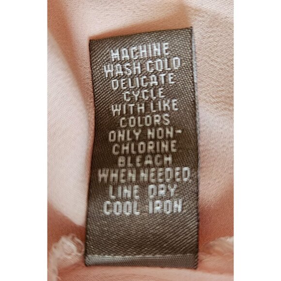 Valerie Stevens VTG Woman Size M Slip Dress Pink Embroidered Lace Lined Colette - Picture 5 of 8